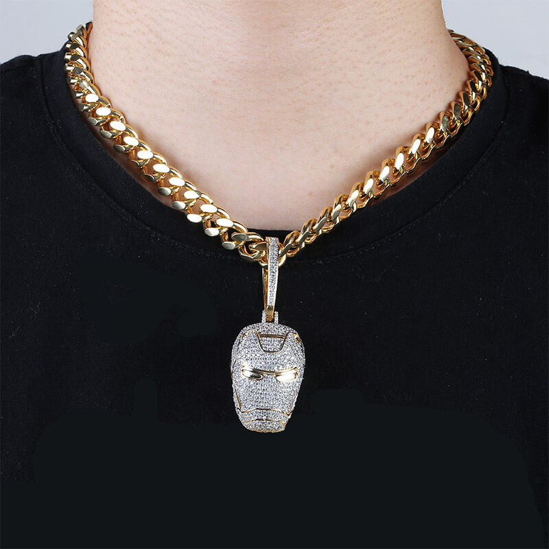 Iron Man Hip Hop Movie Necklace