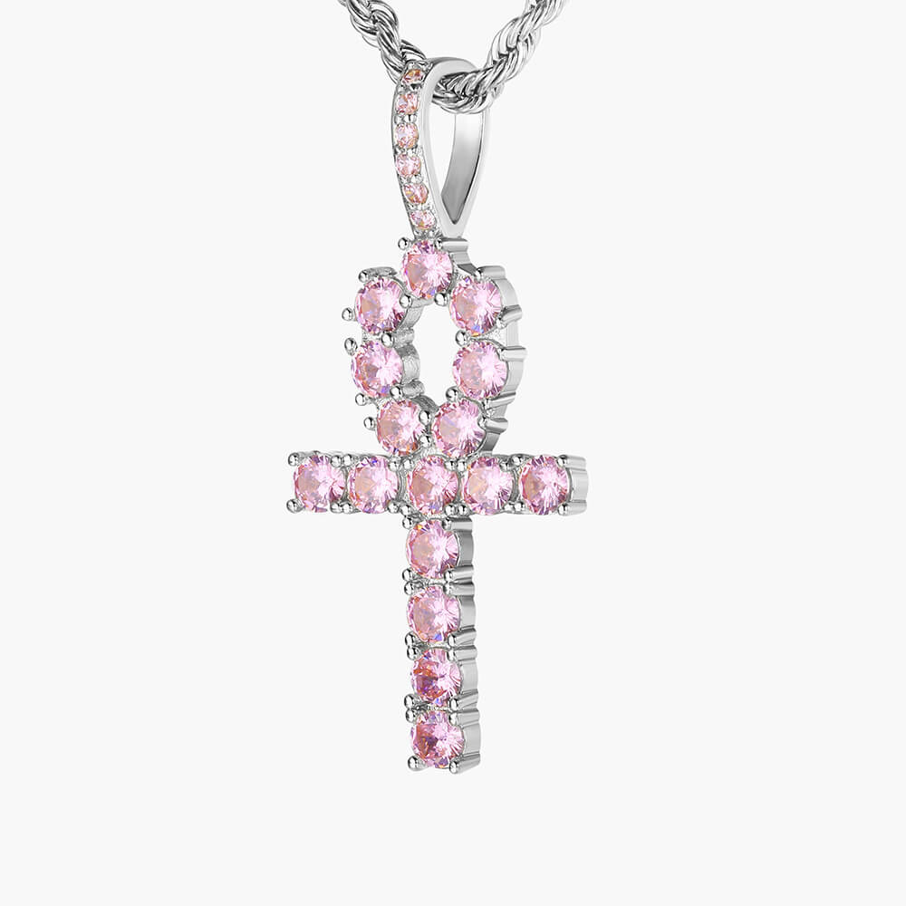 Pink Ankh Pendant