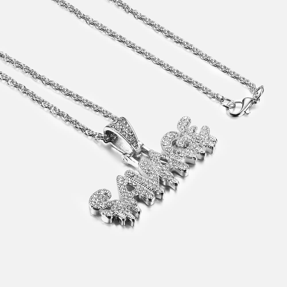 Savage Letters Hip Hop Pendant