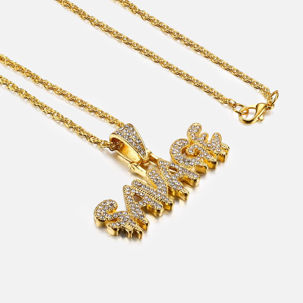 Savage Letters Hip Hop Pendant