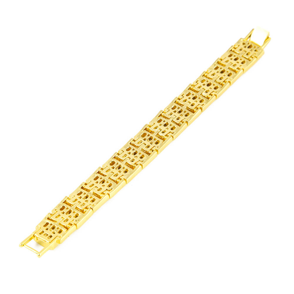 Square Diamond Hip Hop Bracelet