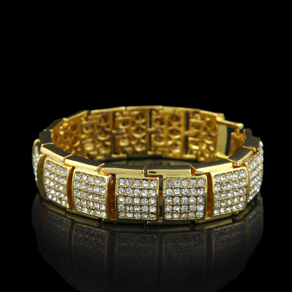 Square Diamond Hip Hop Bracelet