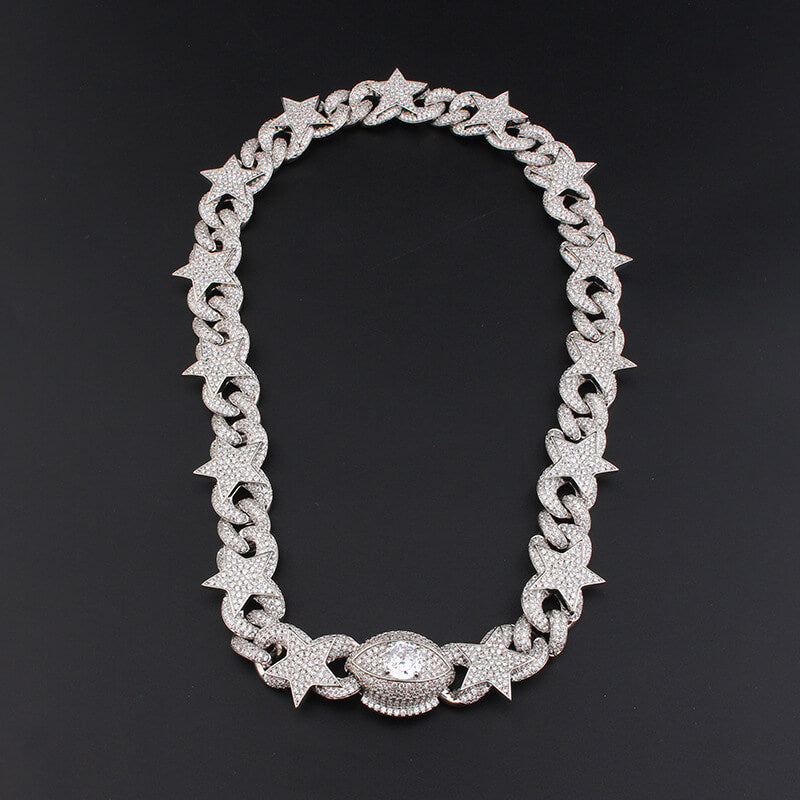 Star Evil Eye Men's Necklace