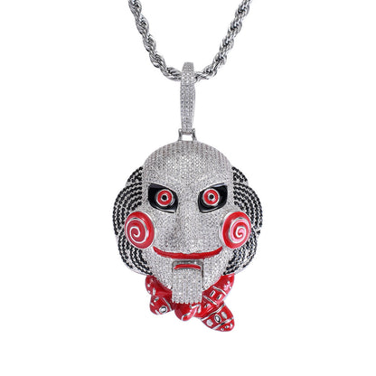 Movie Character Chainsaw Horror Mask Doll Pendant