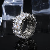 Iced Double Rows Gems Hip Hop Ring