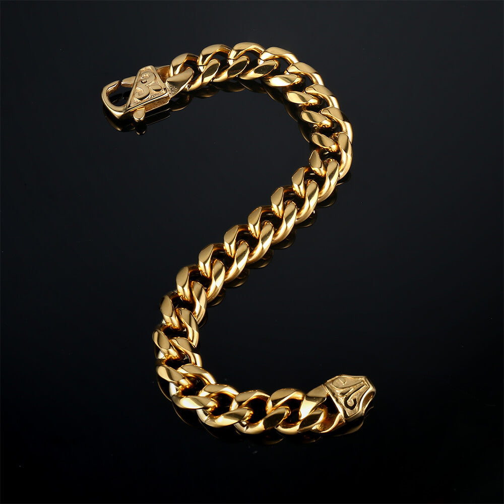 10mm Stainless Steel Cuban Bracelet