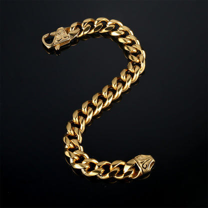 10mm Stainless Steel Cuban Bracelet