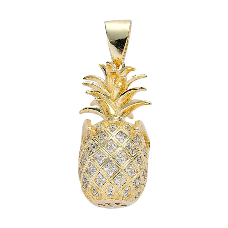 New Hip Hop Jewelry Pineapple Pendant