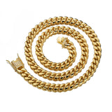 Golden Fashion Cuban Chain03 | iceremix.com