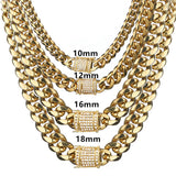 Golden Fashion Cuban Chain02 | iceremix.com