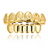 Halloween Prom Real Gold Plated Glossy Twill Grillz