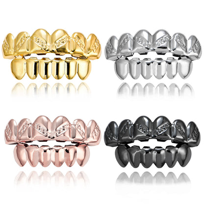 Halloween Prom Real Gold Plated Glossy Twill Grillz