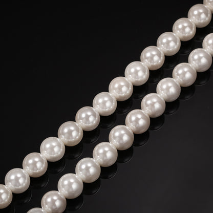 Hip hop cross pearl necklace