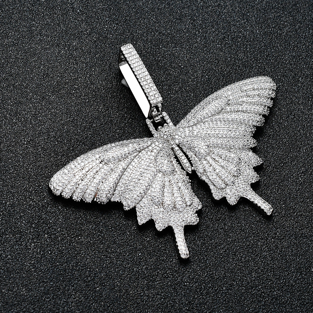 New Style Zircon Big Butterfly Pendant