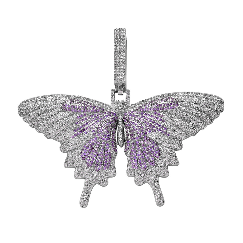 New Style Zircon Big Butterfly Pendant