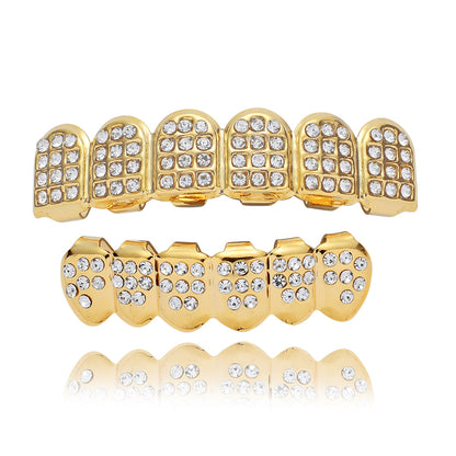 Halloween Shiny Gold-plated Micro Drill Grillz