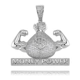 Hip hop money bag pendant