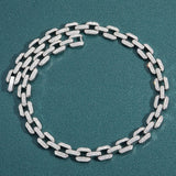 12mm Geometric Shape Full Zircon Alloy Necklace