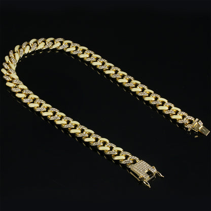 12mm Micro Paved Luminous Hip Hop Necklace