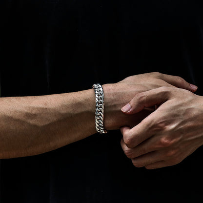 12mm Stainless Steel Spiga Bracelet