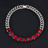 13mm Red Glass Crystal Necklace