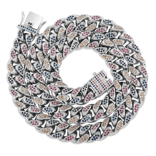 14mm rainbow jewelry chain