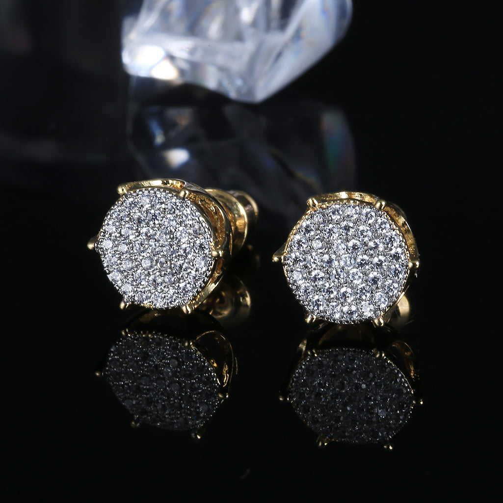 Iced Six Claws Micro Paved Stud Earrings