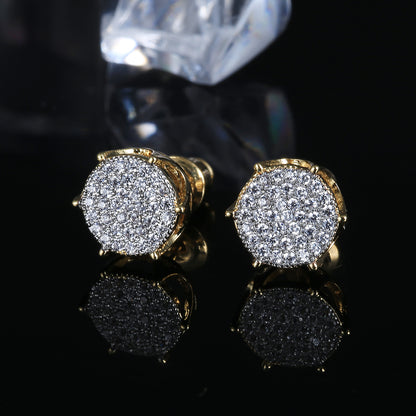 Iced Six Claws Micro Paved Stud Earrings