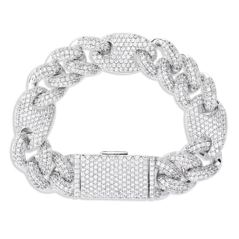 16mm Pig Nose Cuban Chain Bracelet01 | iceremix.com