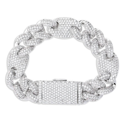 16mm Pig Nose Cuban Chain Bracelet01 | iceremix.com