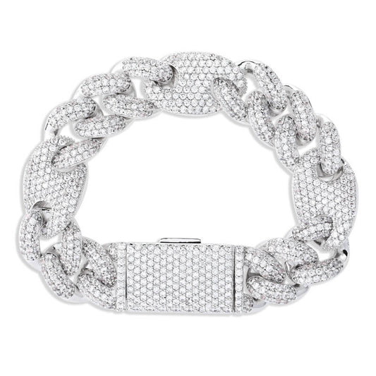 16mm Pig Nose Cuban Chain Bracelet01 | iceremix.com