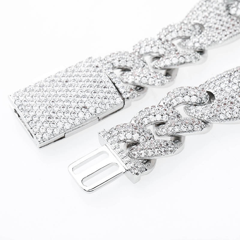 16mm Pig Nose Cuban Chain Bracelet