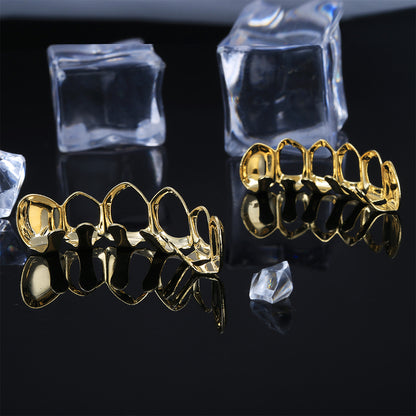 18K Hollow Gold-plated Glossy Hip Hop Grillz