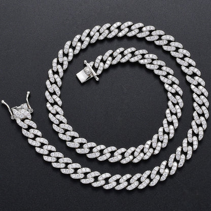 9mm Micro Paved Hip Hop Cuban link Chain