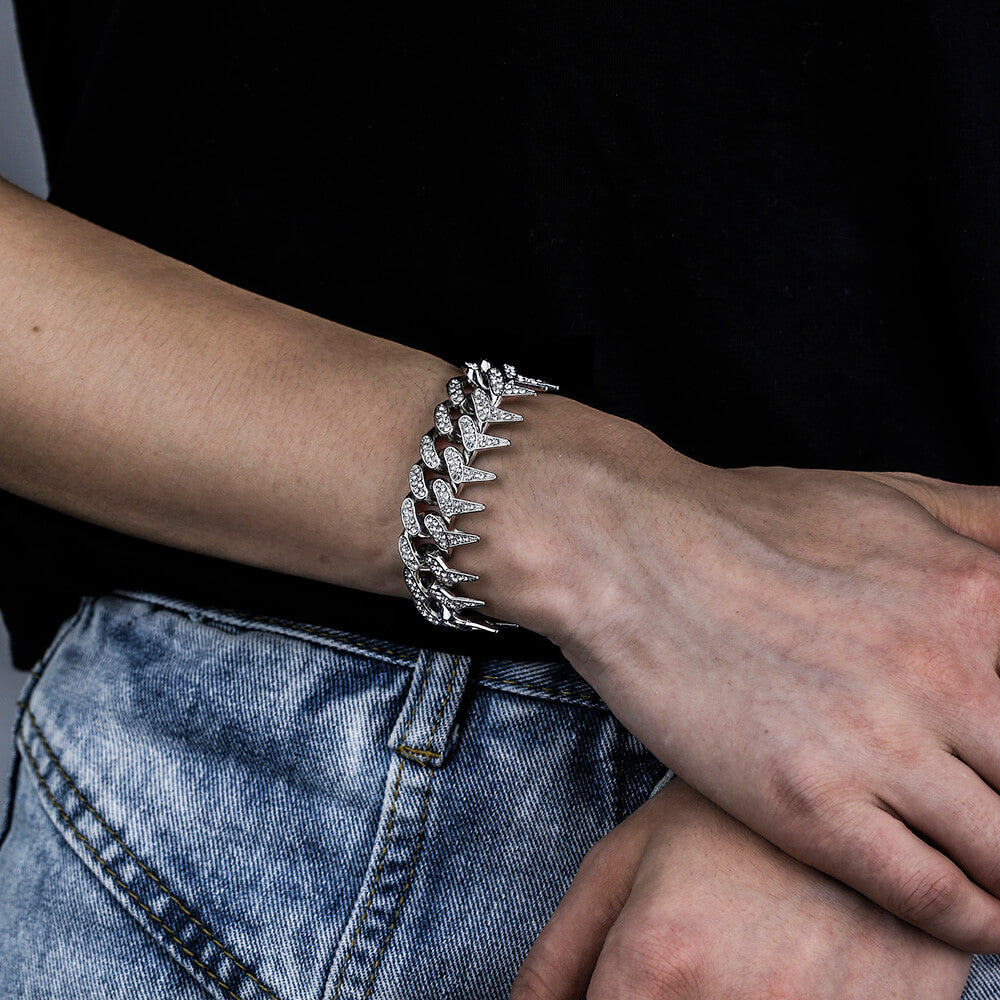 20mm Barbed Thorns Rap Bracelet