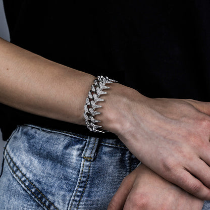 20mm Barbed Thorns Rap Bracelet