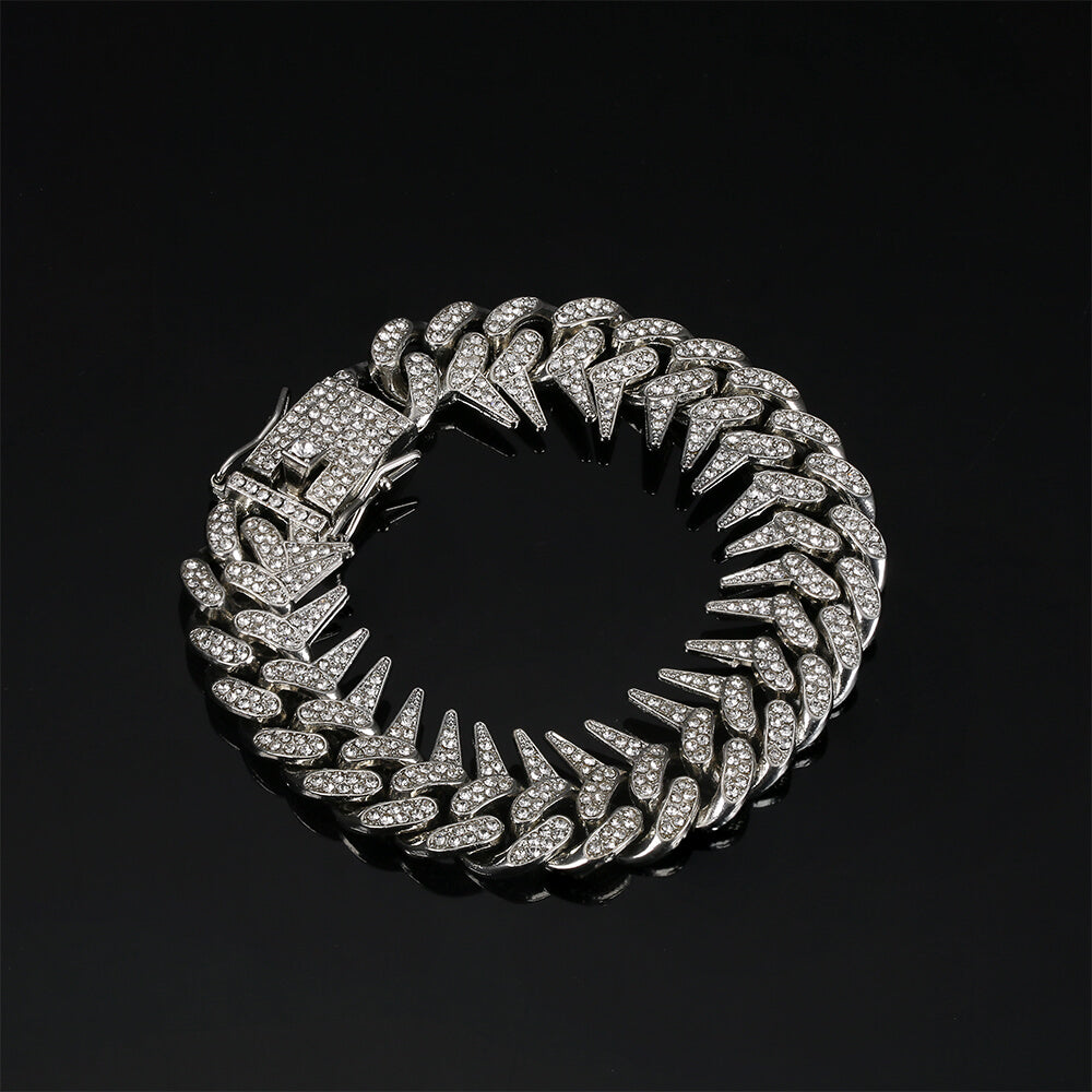 20mm Barbed Thorns Rap Bracelet