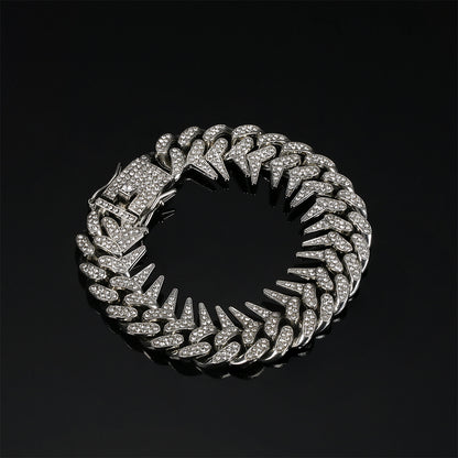 20mm Barbed Thorns Rap Bracelet