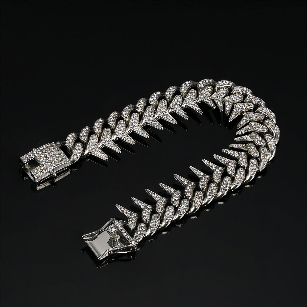 20mm Barbed Thorns Rap Bracelet