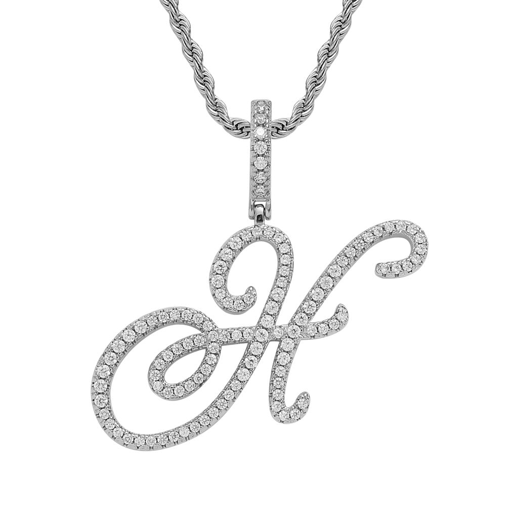 Hip Hop English Alphabet Art Font Pendant