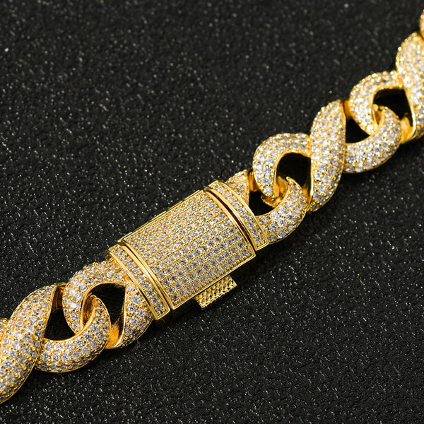 Infinite Cuban Chain Micro-Paved Bracelet