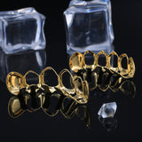 18K Hollow Gold-plated Glossy Hip Hop Grillz