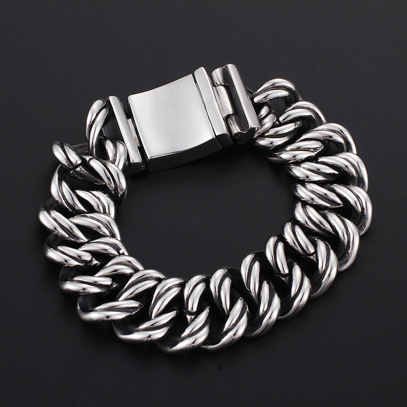 28mm Rough Domineering Stainless Steel Bracelet