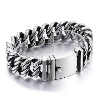 28mm Rough Domineering Stainless Steel Bracelet