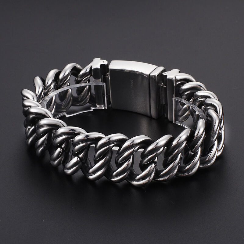 28mm Rough Domineering Stainless Steel Bracelet