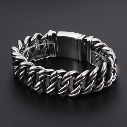 28mm Rough Domineering Stainless Steel Bracelet
