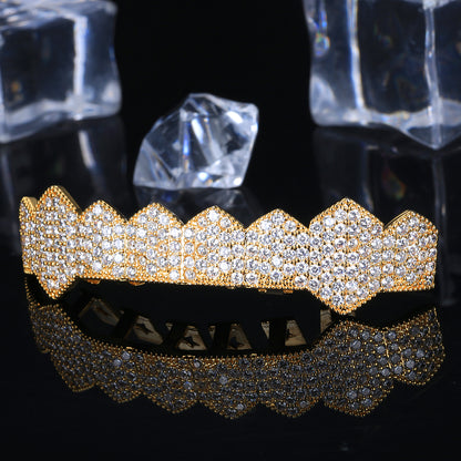 Gold-plated Micro-inlaid Zircon Hip Hop Grillz