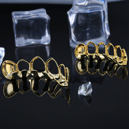 18K Hollow Gold-plated Glossy Hip Hop Grillz