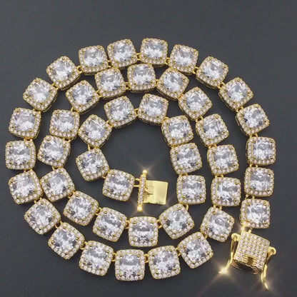 10mm Cubic Zircon Hip Hop Rock Candy Chain