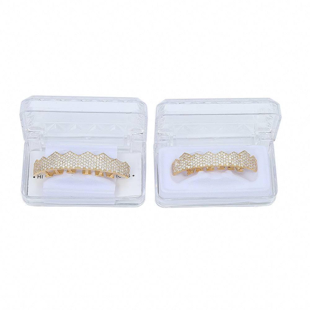 Gold-plated Micro-inlaid Zircon Hip Hop Grillz